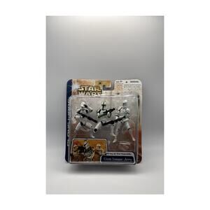 Star Wars Clone Wars 2003 Army of Republic Clone Trooper 3-Pack Green White